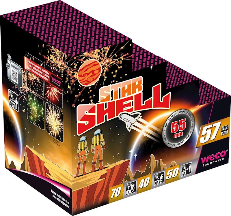 Batterie-Feuerwerk Star Shell 57 Schuss Kat.3