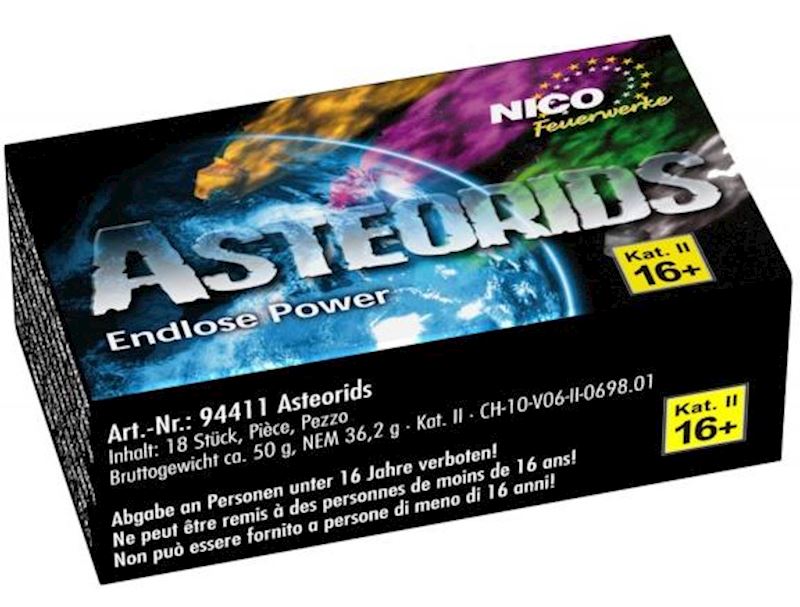 Asteroids Kat.2 18 Stück
