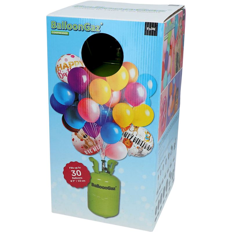 Ballongas Heliumtank 0.25l für 30 Ballone 23cm DM