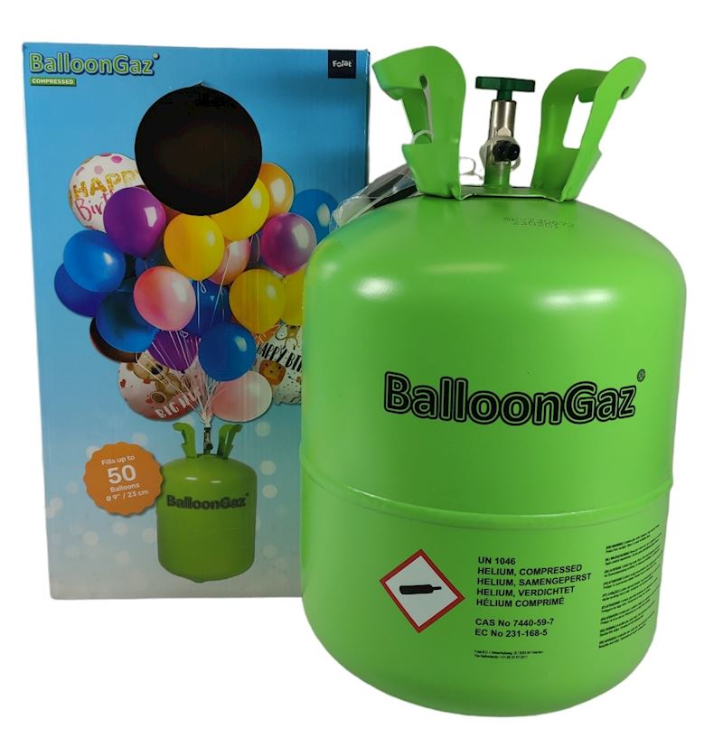 Ballongas Heliumtank 0.4 l für 50 Ballone 23 cm DM