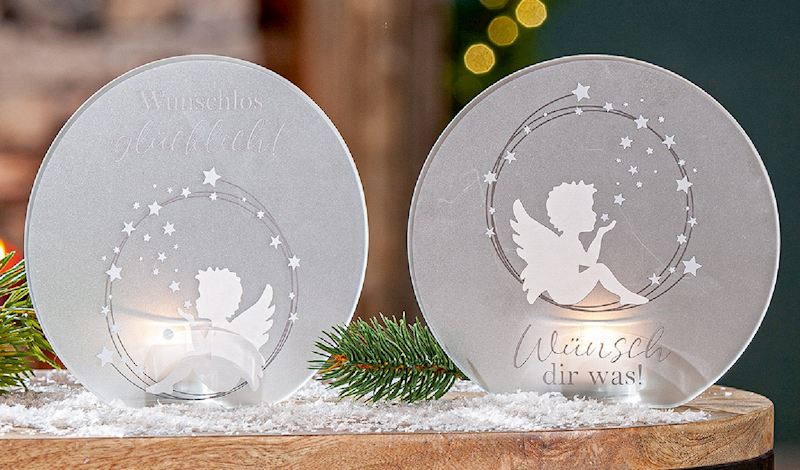 Photophore mague des anges 2 ass.