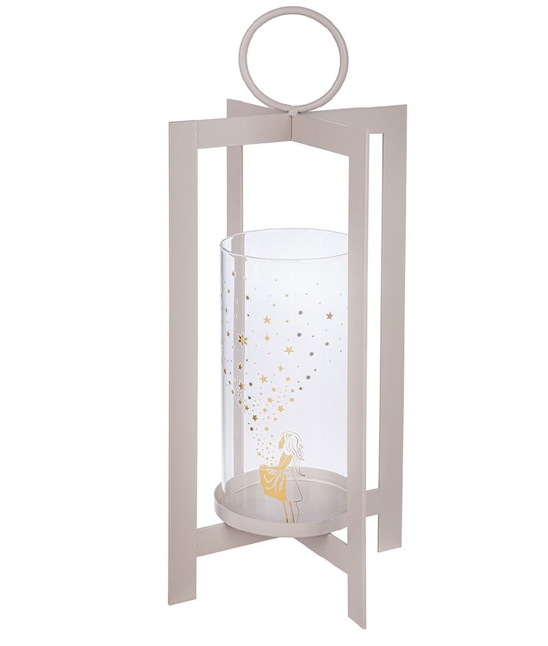 Photophore fillette étoile motif étoile