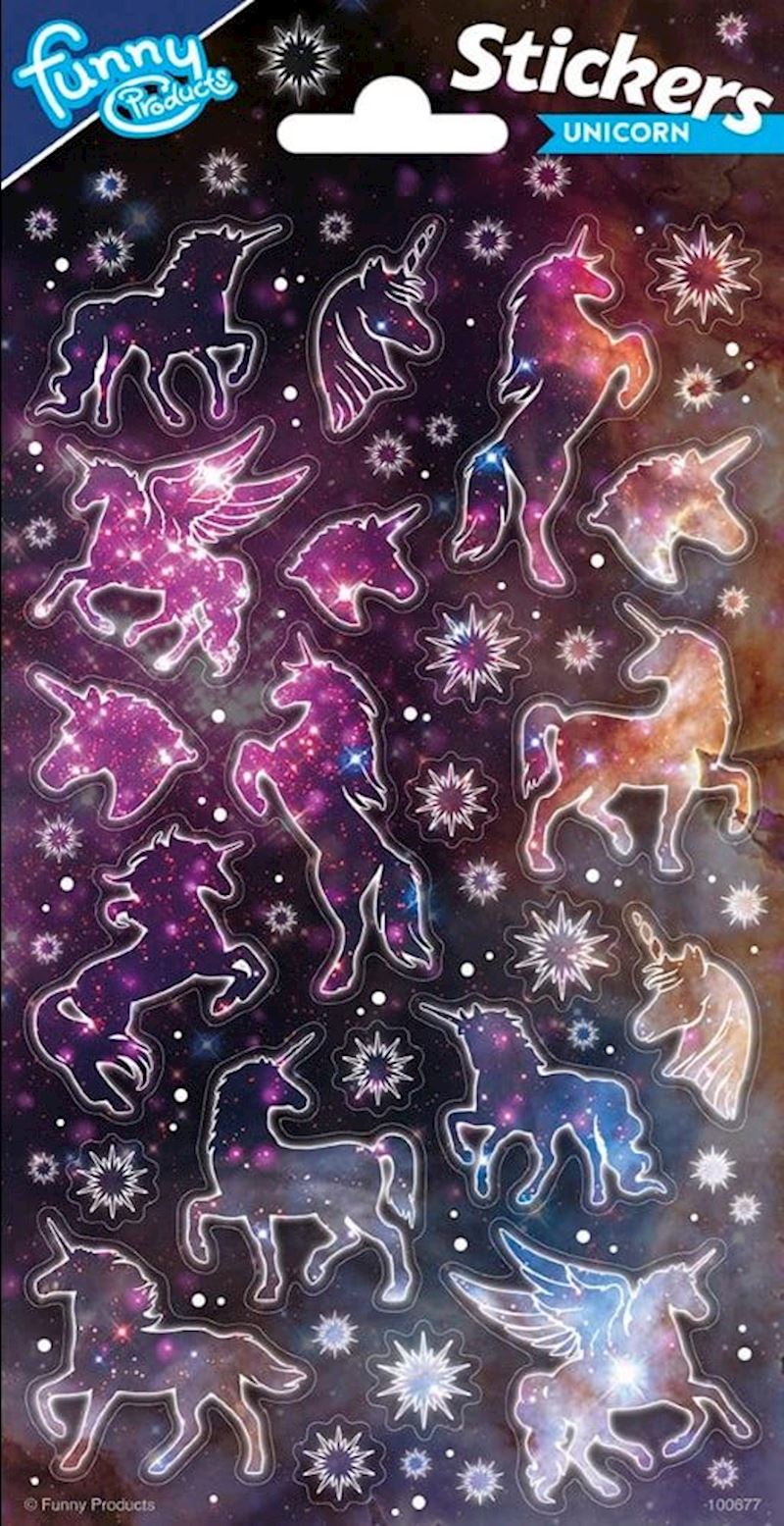 Sticker licorne scintillante 