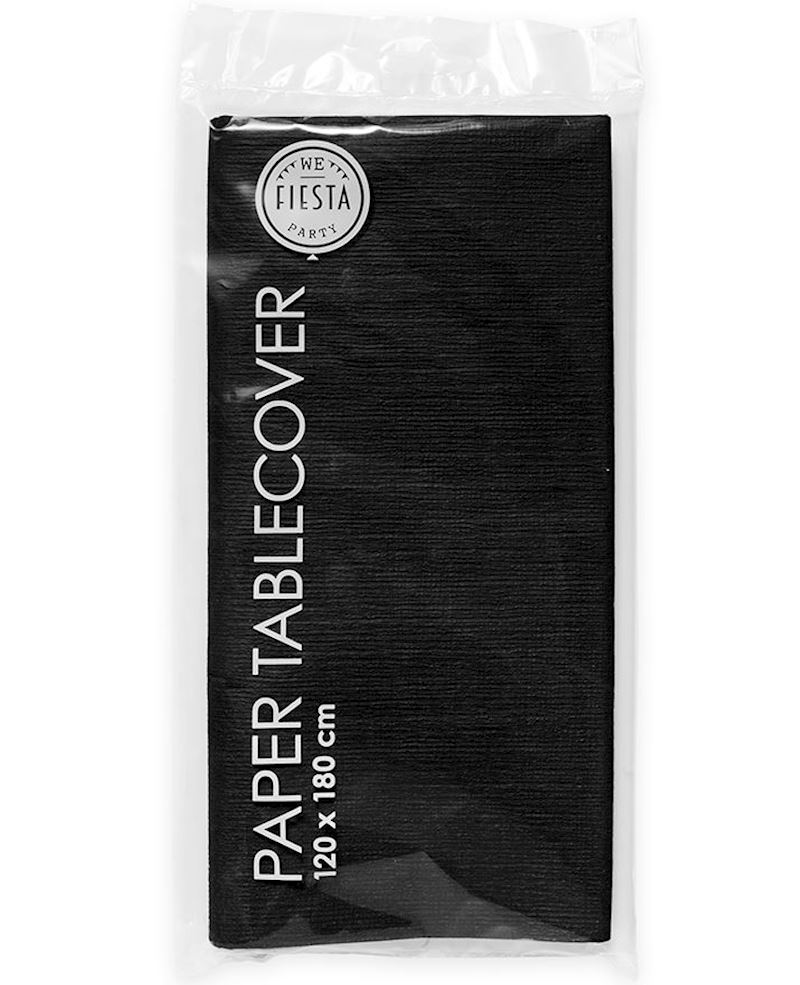 Tischdecke schwarz 120x180 cm aus Papier