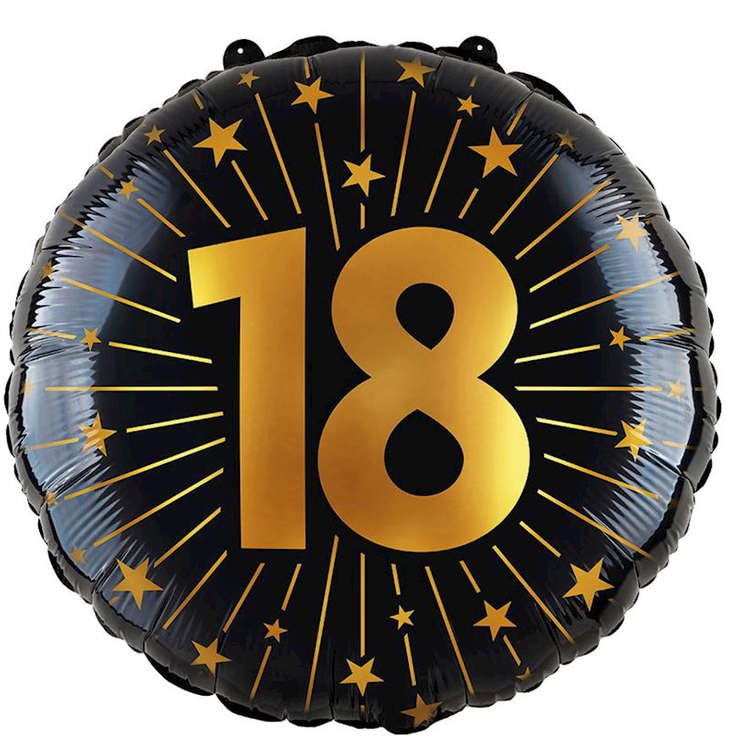 Ballon alum. 18, 45 cm Golden Celebrations en sachet