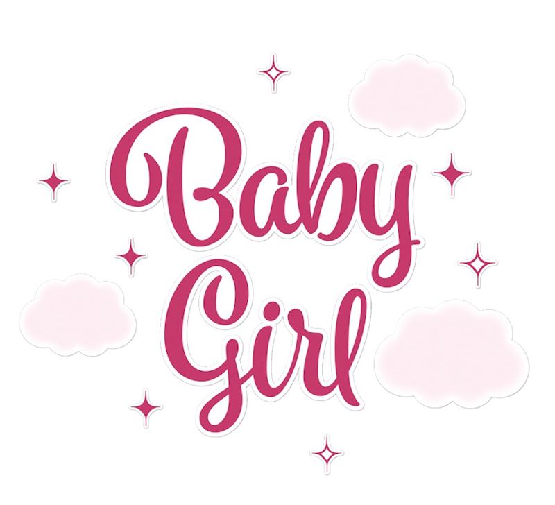 Fensteraufkleber Baby Girl 30x40 cm