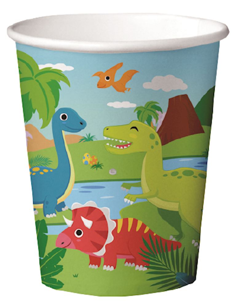Partybecher Dinosaurier 8 Stk. 2.1 dl