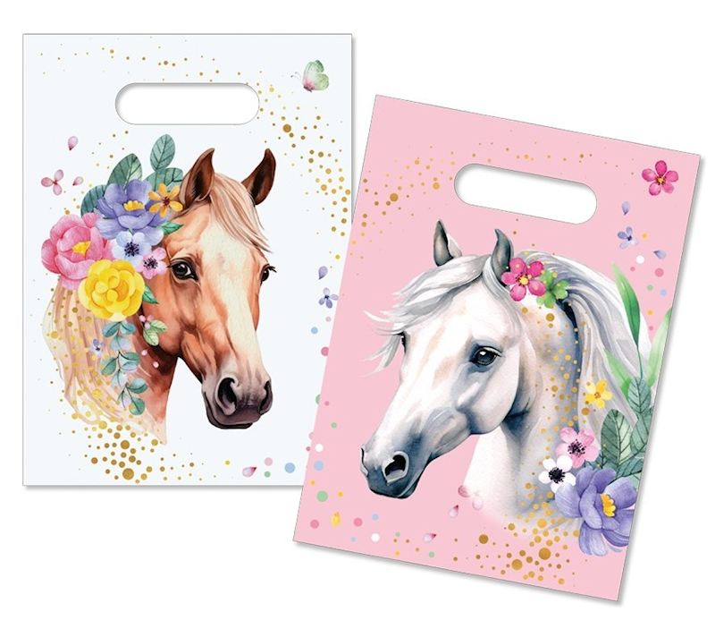 Sacs de fête chevaux 6 pcs