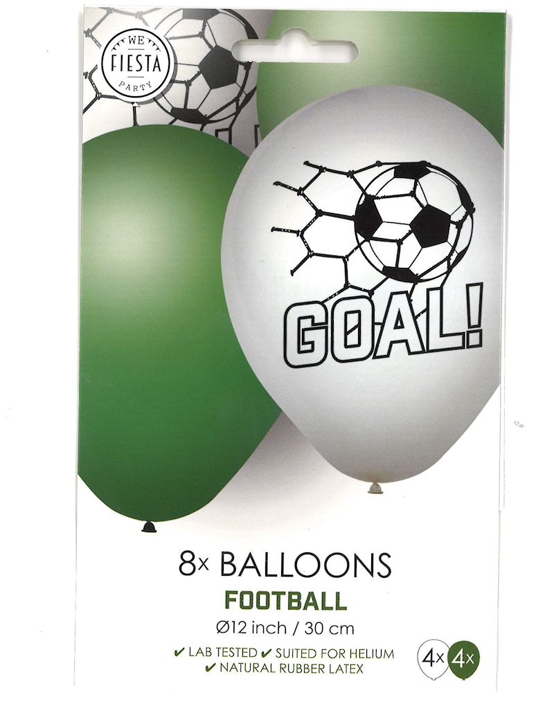 Partyballone Fussball 8 Stk. 30 cm