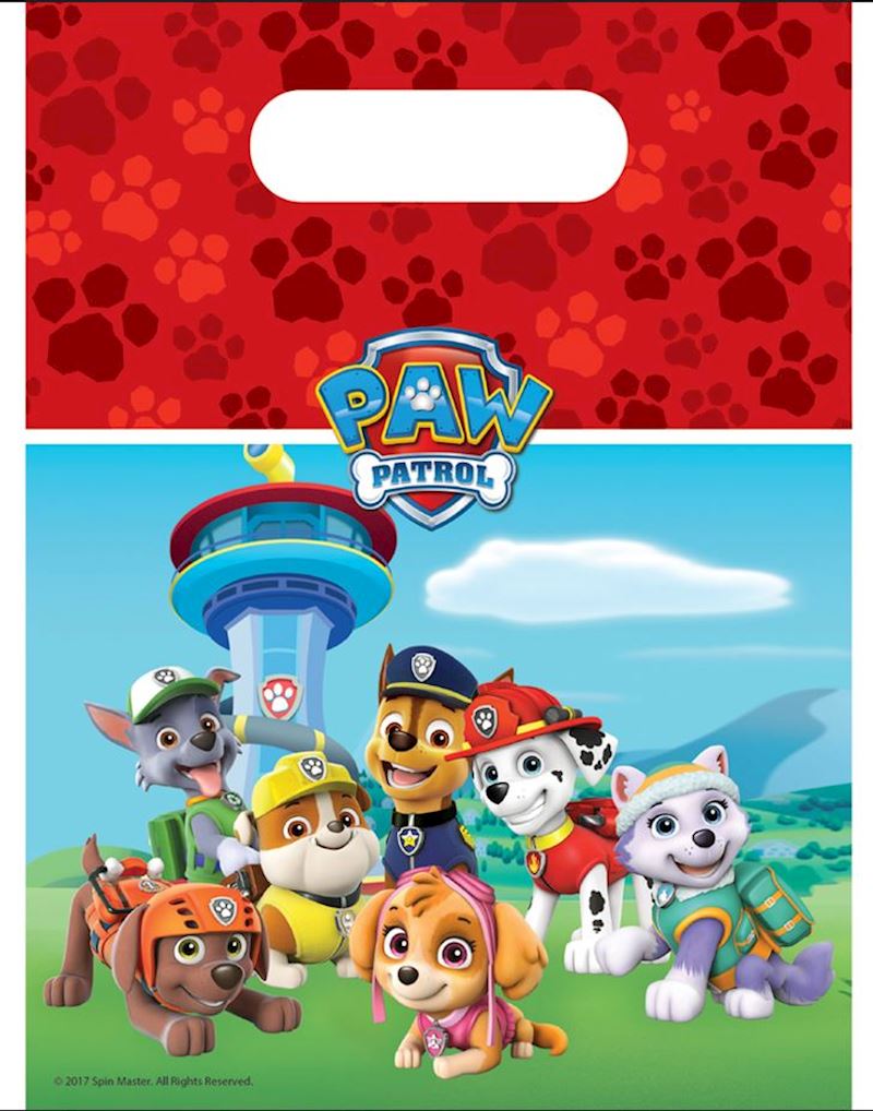 Sac de fête Paw Patrol Ready for Action 16.5x23 cm, 6 pcs
