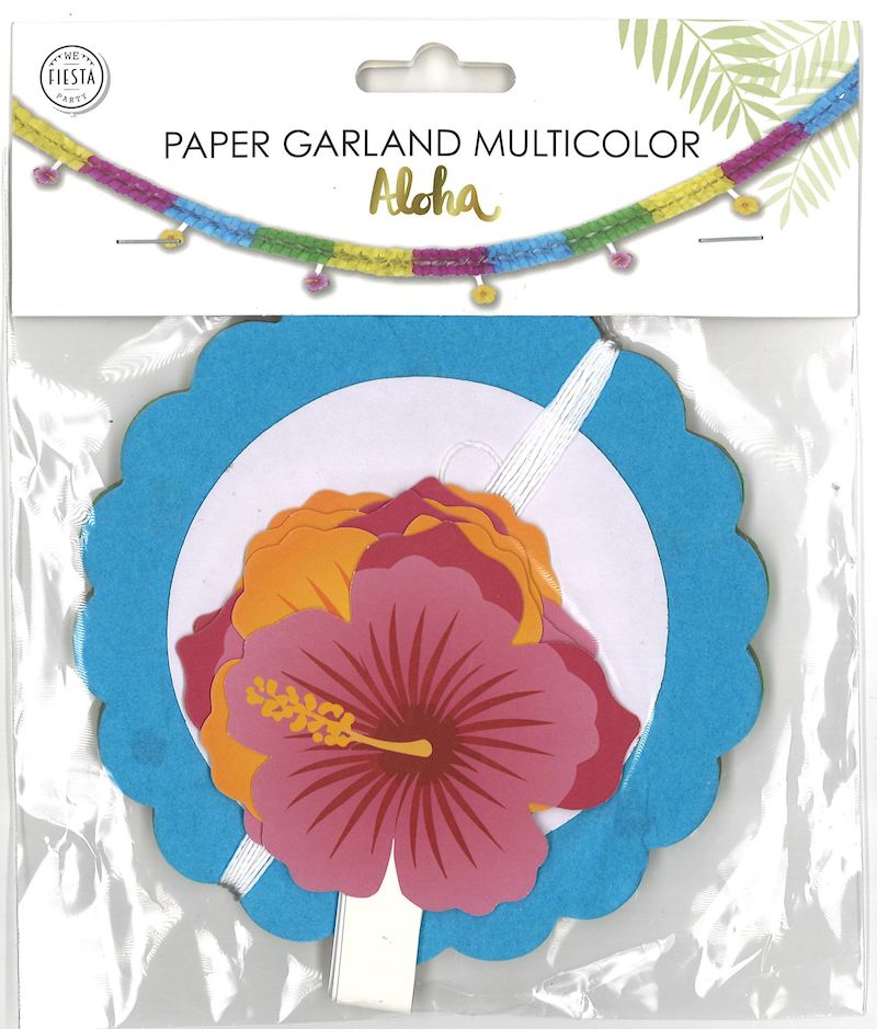 Guirlande Aloha multicolore 4 m