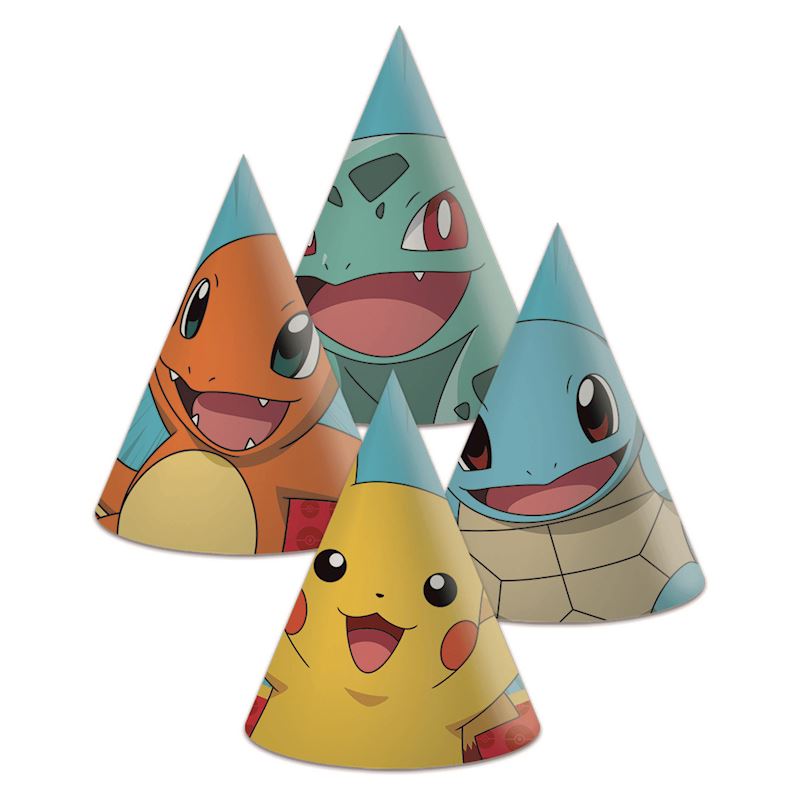 Partyhüte Pokémon 6 Stk. aus Karton