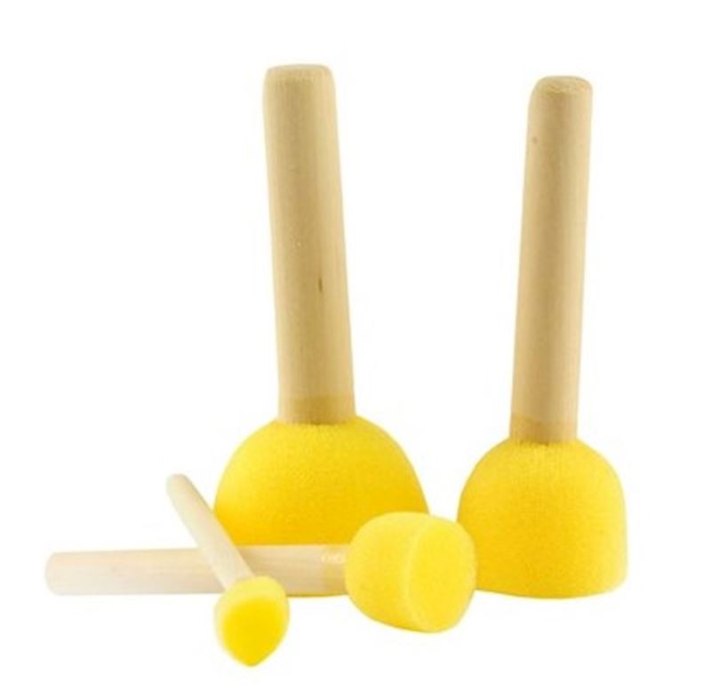 Schaumstoffpinsel 4 Stk. Schwammstempel