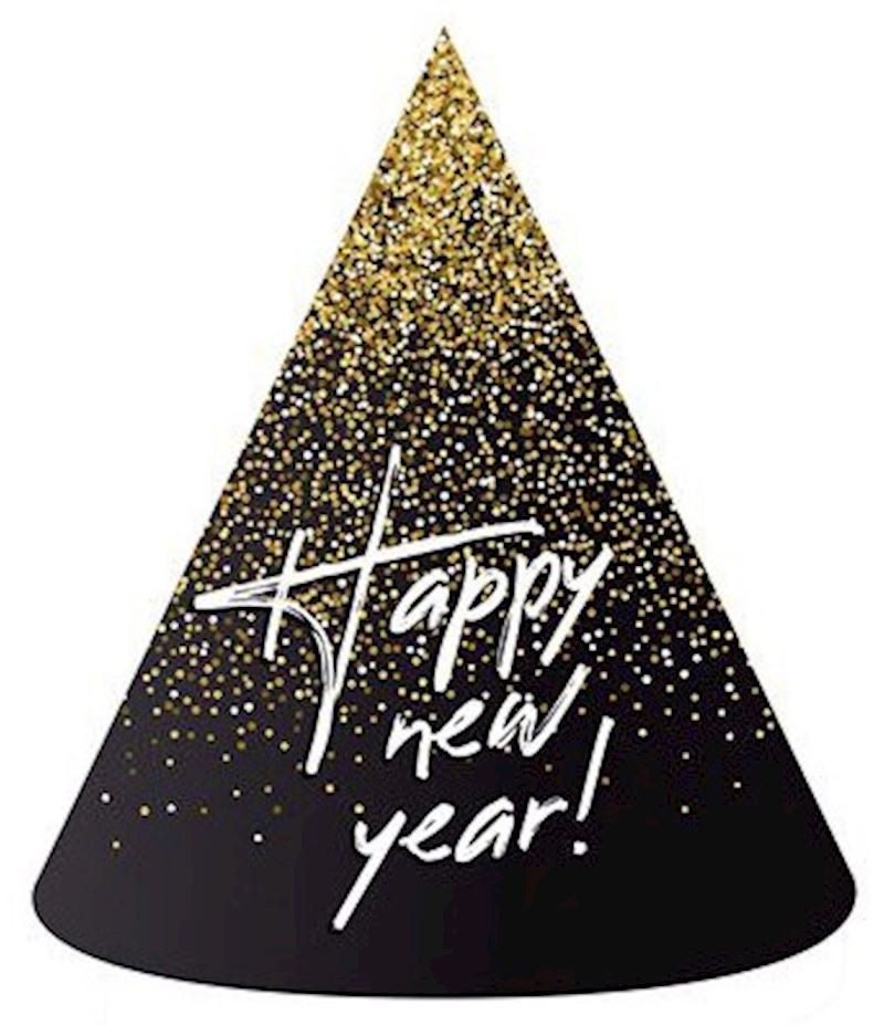 Chaupeaux pour fêtes Happy new year 6 pcs.