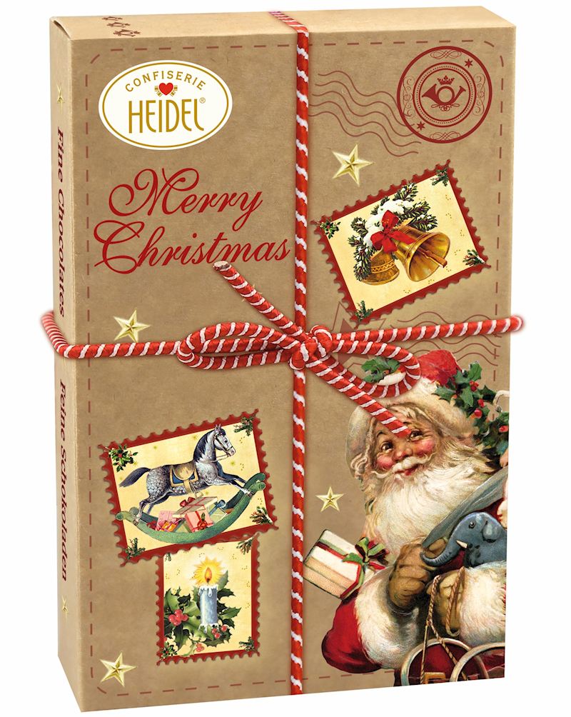 Weihnachtspäckchen Nostalgie 85 g Schokotäfelchen&Pralinen