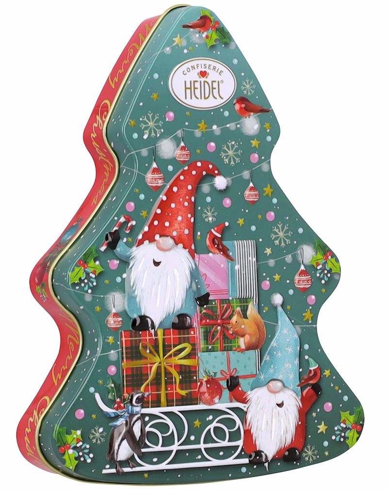 Geschenkdose Weihnachts- Wichtel mit Pralinen 97 g