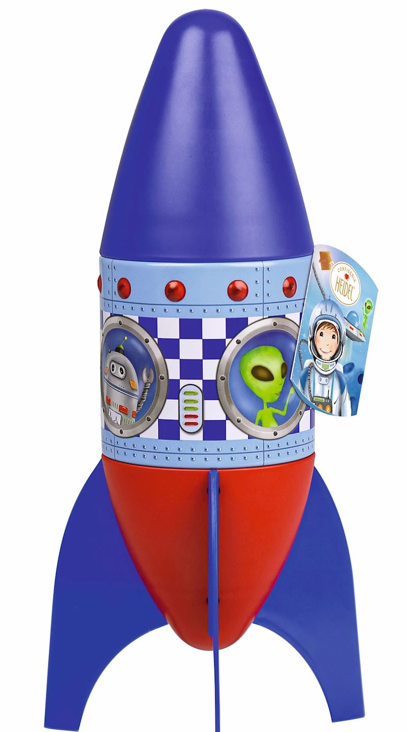 Rakete Astronaut gefüllt mit Schokopralinen, 64 g