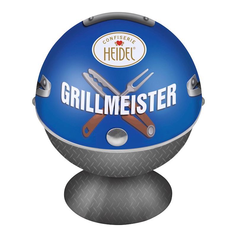 Grillmeister zum Aufklappen mit Schoko Pralinen, 86 g