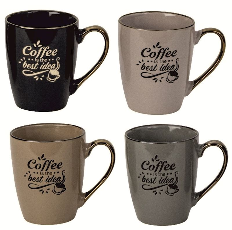 Tasse à café avec anse brillante