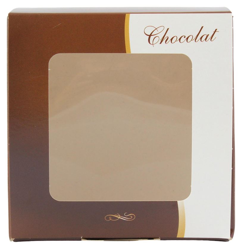 Verpackung für 4 Schaumküsse Karton mit Klarsichtdeckel