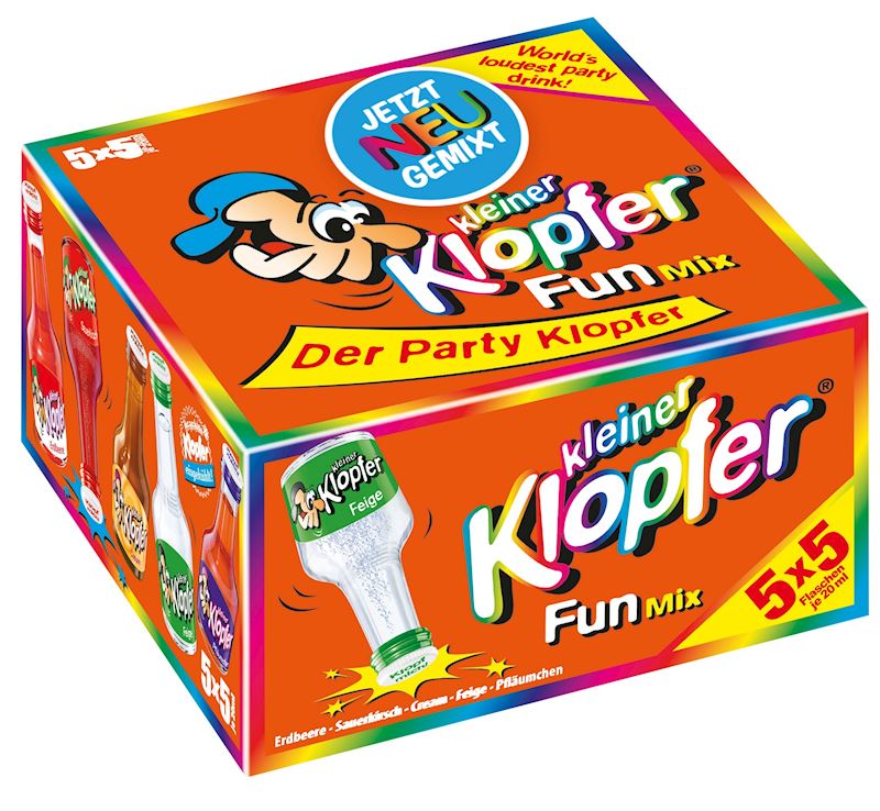 Kleiner Klopfer Fun Mix ass. 5 sortes à 20 ml, 16.4% vol.
