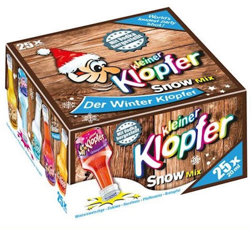 Kleiner Klopfer Snow Mix ass 5 Sorten à 20 ml, 17% Vol.