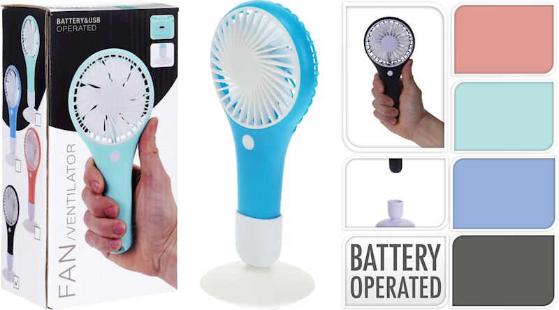 Ventilateur à main excl. batteries 3x AAA