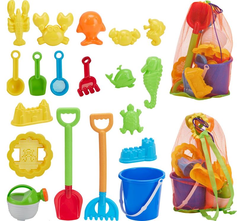 Strandspiel Set im Netzbeutel 40 cm 2 sort.