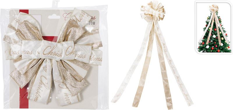 Boucle pour la pointe du sapin de Noël 33x 130 cm