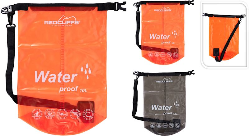 Schwimmsack 10 Liter 2 sort. wasserdicht, transparent