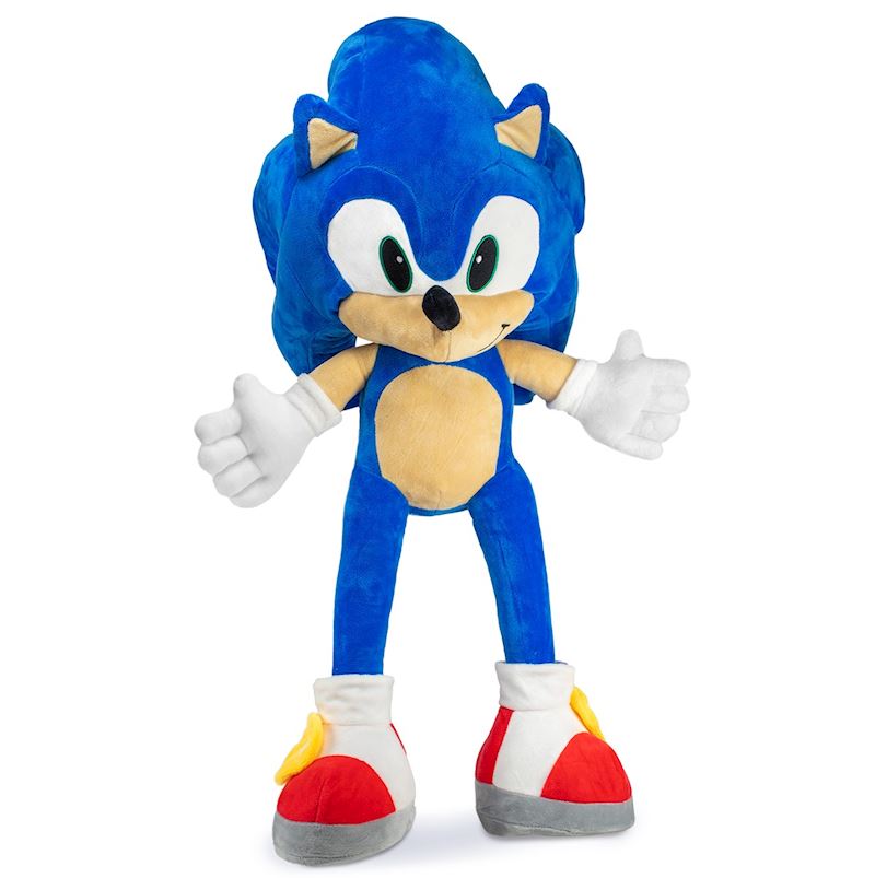 Peluche Sonic bleu 45 cm séance, suspendu 80 cm