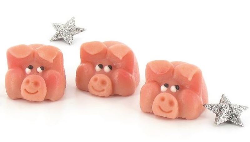 Marzipan Mini Schweinchen lose 18 g Nachfüllpack zu OD18490