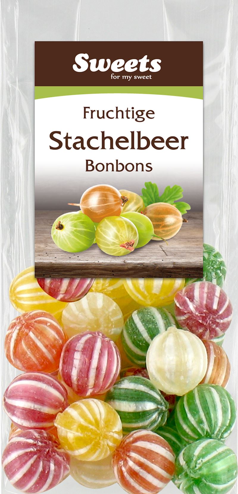 Stachelbeer Bonbons im Beutel 125 g