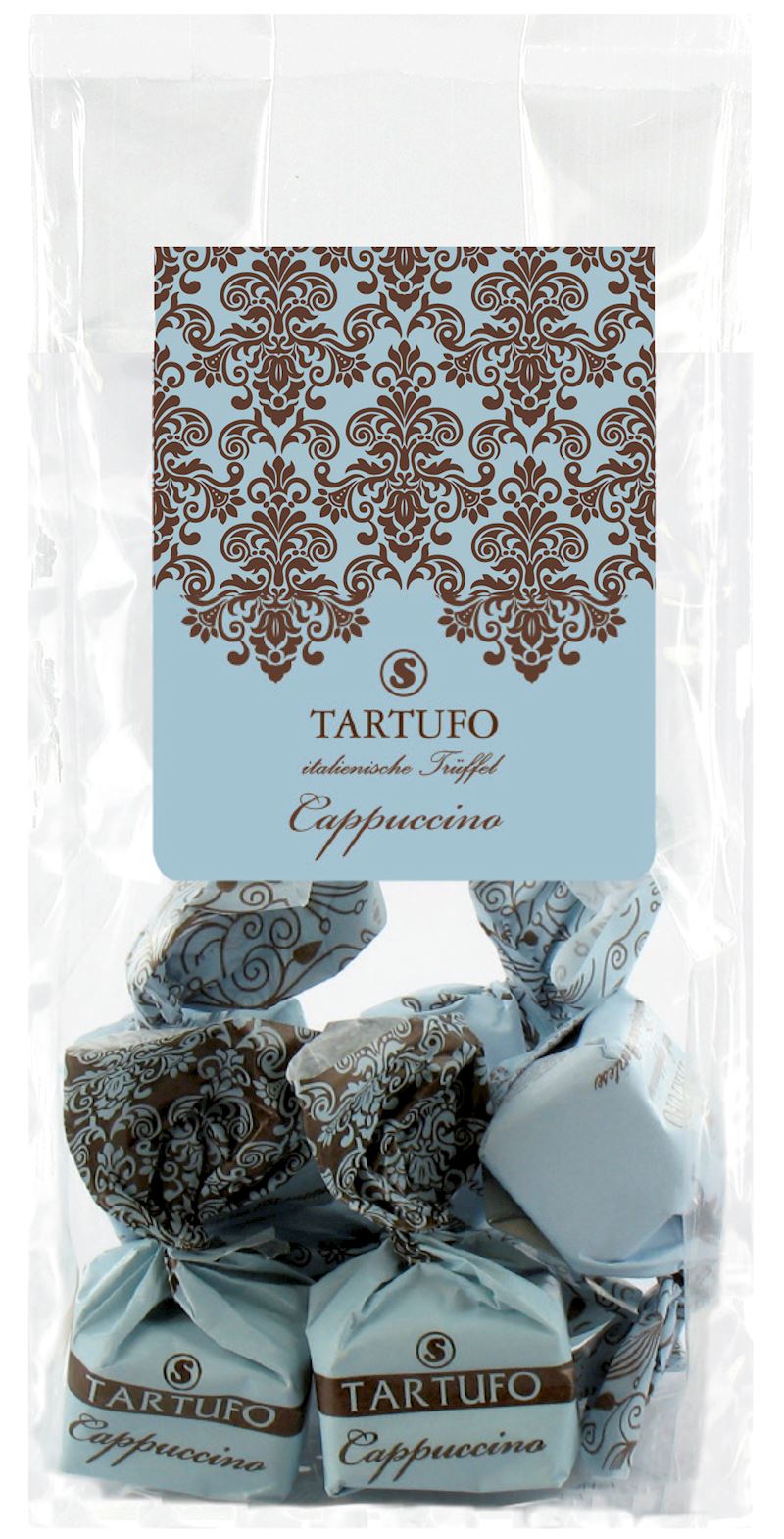 Italienischer Tartufo im Beutel, Cappuccino, 120 g