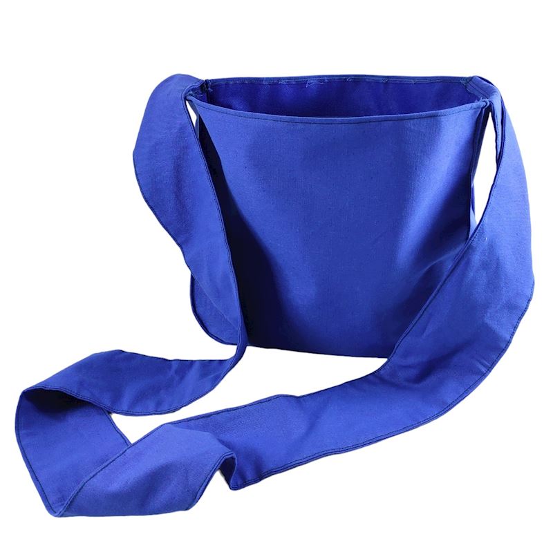 Sac en tissu bleu pour le carneval, 30x25x8 cm