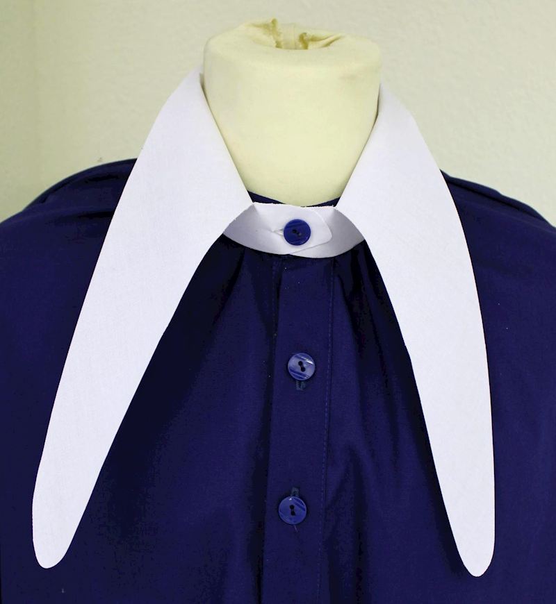 Waggis-Kragen Erwachsene weiss 96 cm, fester Stoff