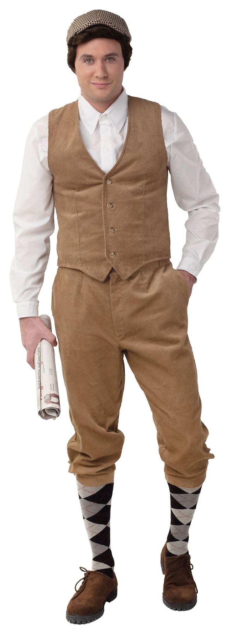 Knickerbockerhose, beige Gr. 46/48 Baumwolle, Viskose