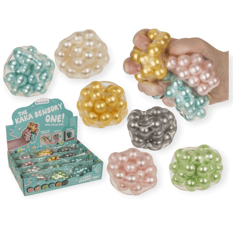 Quetsch- und Wandball 7 cm 6 sort. Antistressball