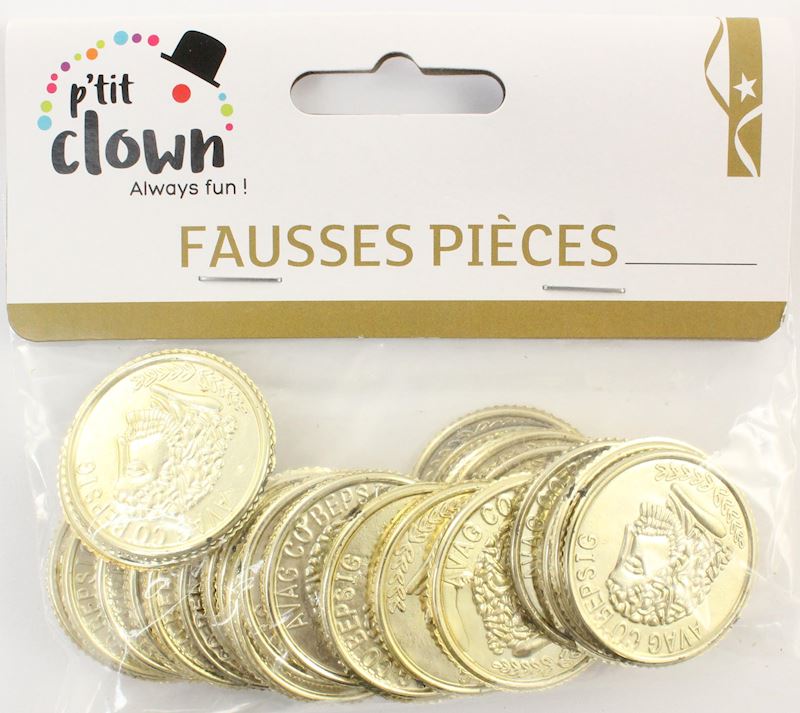 Goldene Münzen, Sack à 25 Stk. 3 cm