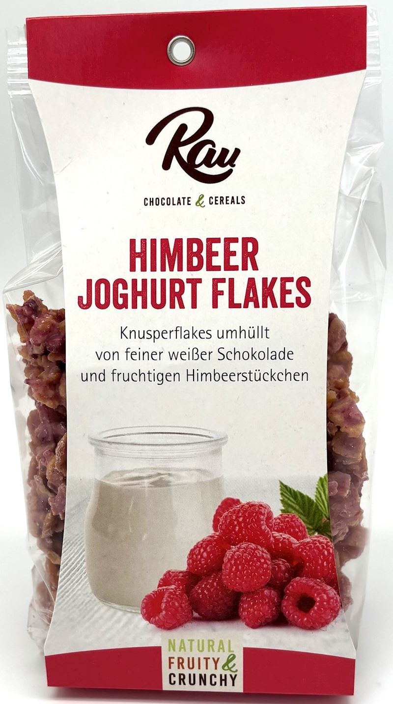 Flakes Himbeer Joghurt weisse Schokolade 125g - Fortura