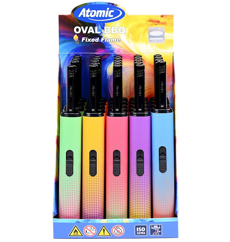 Stabfeuerzeug Softflame fixed nachfüllbar, bunt sortiert