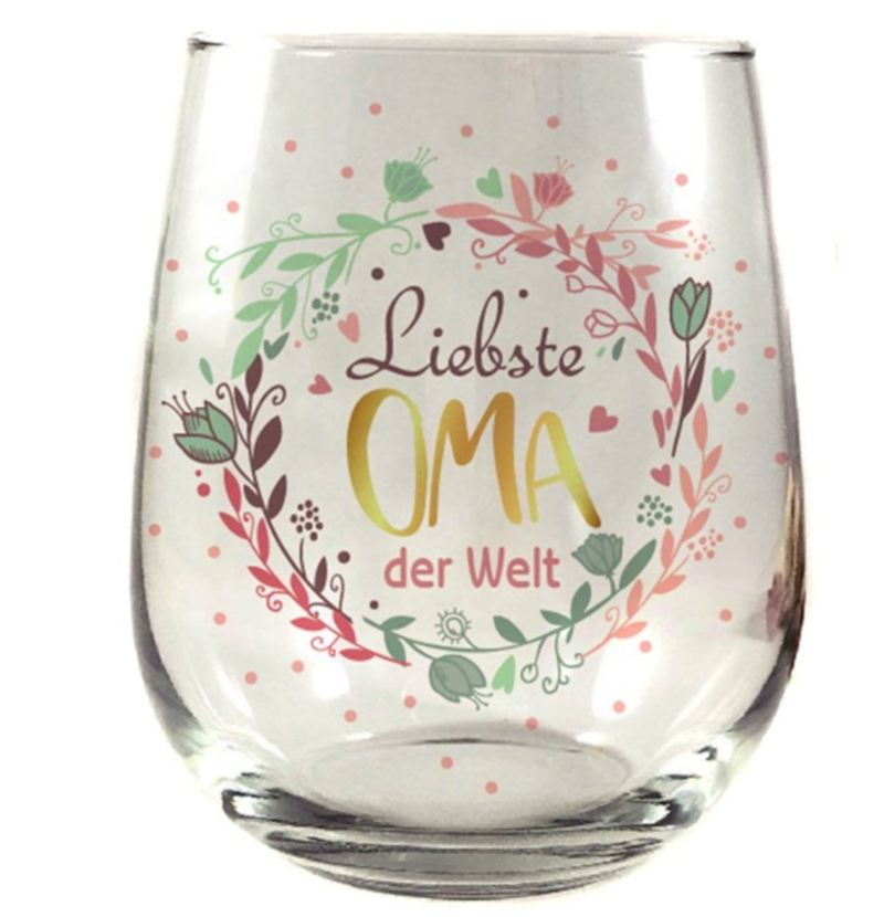 Trinkglas Liebste OMA der Welt, 400 ml