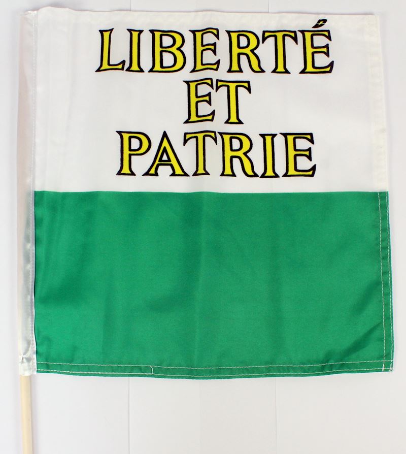 Drapeau canton VD 30x30cm 