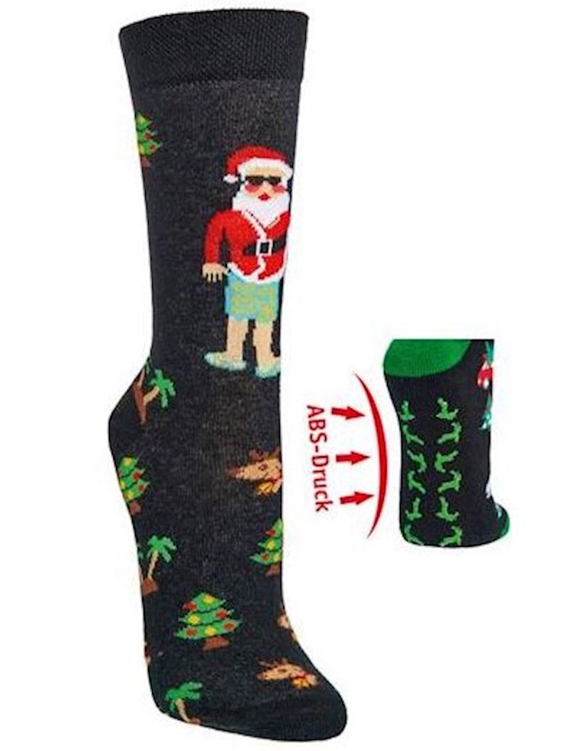Socken mit Weihnachtsmotiv 1 Paar Gr.42-47 ABS