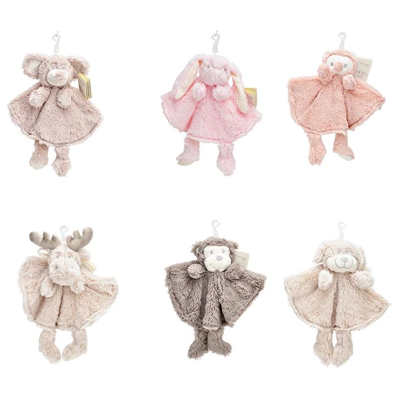 Baby Schnuffeltuch Tiere 6 sort. 30 cm