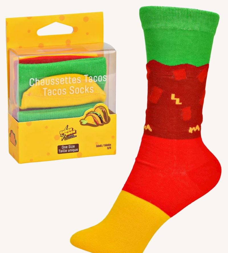 Geschenk Socken Taco 1 Paar Onesize Baumwolle