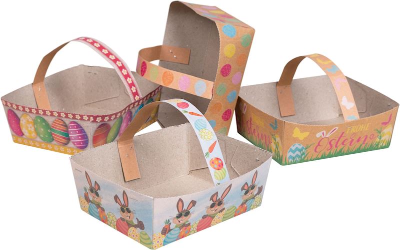 Panier des paques 13x16 cm, 4 sort.