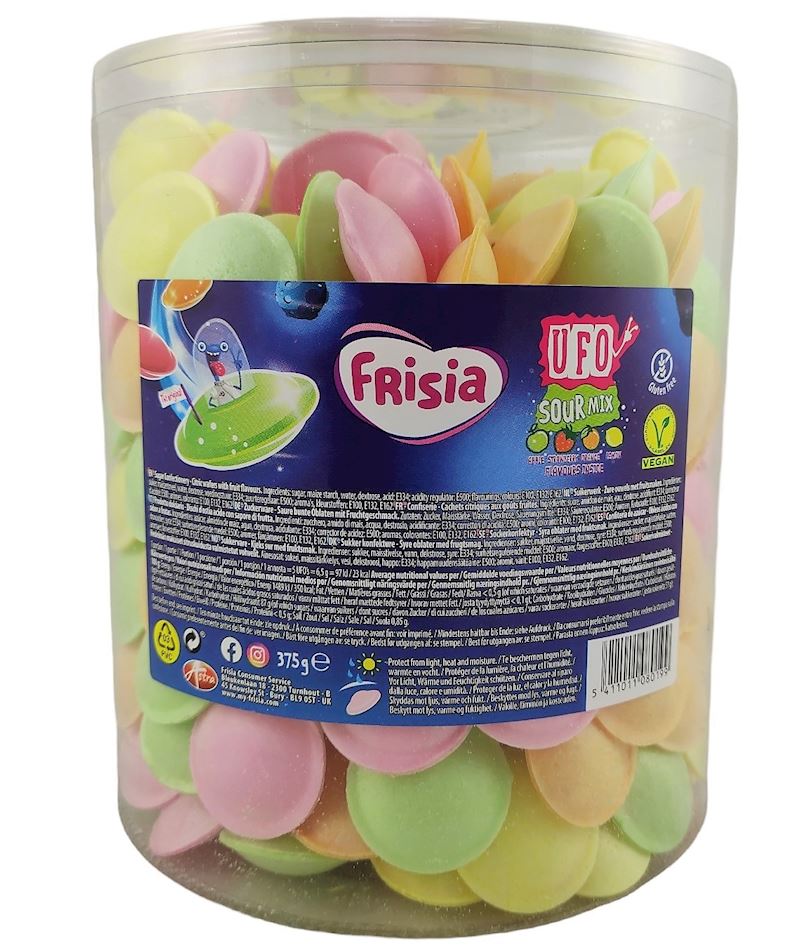 Frisia Flying Saucers Ufo Sour Mix Oblaten 300 Stk in Dose Fortura