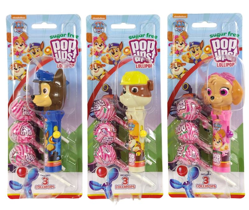 Bip Paw Patrol Pop Up Lollipop 3 Stk. zuckerfrei 30 g