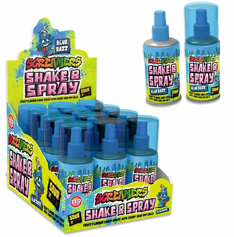 ZED Screamers Shake & Spray Blue Razz Sour
